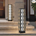 Grand patio 2-Piece Solar Outdoor Floor Lamp Solar Powered Wicker Lantern by GrandPatio