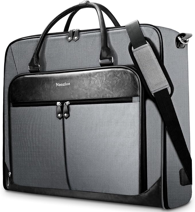 Garment Bag Travel Large Leather Carry On Suit Bag by Noozion