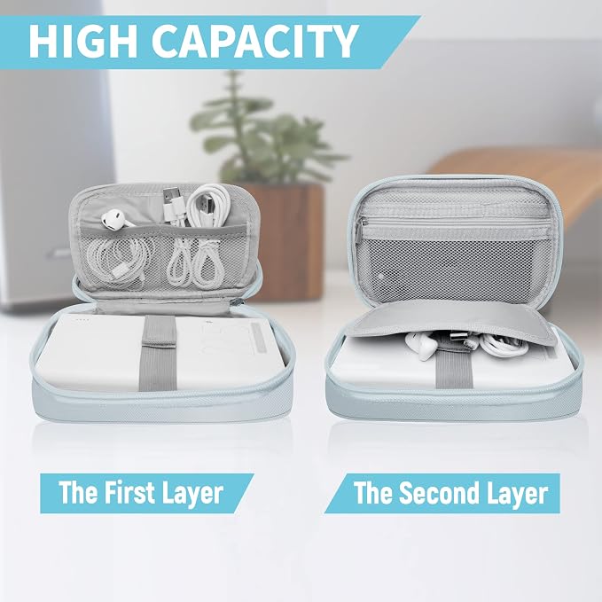Electronics Travel Organizer, Portable Waterproof Electronic Travel Storage Bag - Image 3