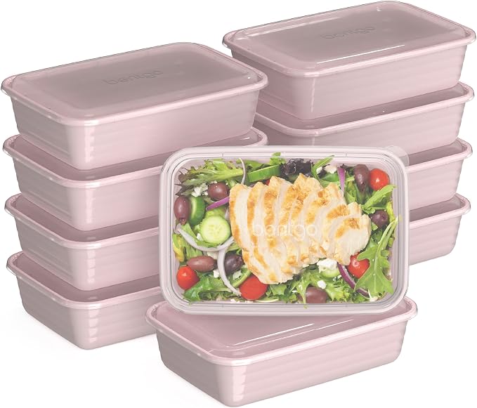 Bentgo 20-Piece Lightweight, Reusable BPA-Free 1-Compartment Containers by Bentgo
