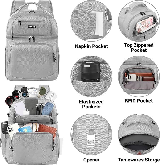 Insulated Cooler Backpack, Double Deck Leakproof Cooler Bag, Insulated Backpack - Image 2