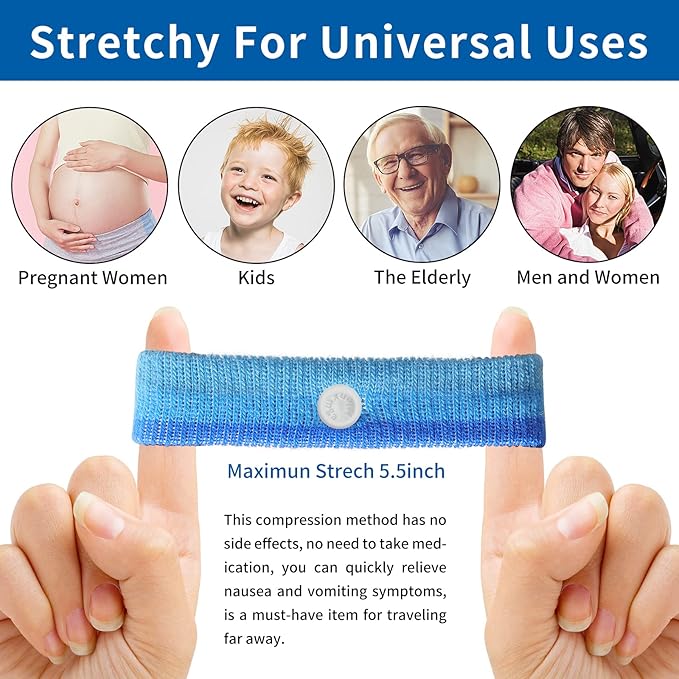 Motion Sickness Bands/Acupressure Nausea Wristband - Image 6