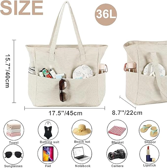 Waterproof Beach Tote Pool Bags - Image 3