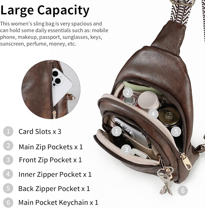 Crossbody Bags for Women Anti Theft Small Sling Handbag - Image 6