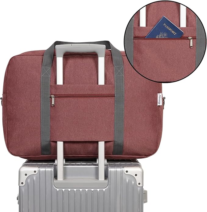 For United Airlines Foldable Carry on Bag 22x14x9 Travel Duffel Bag Packable - Image 5