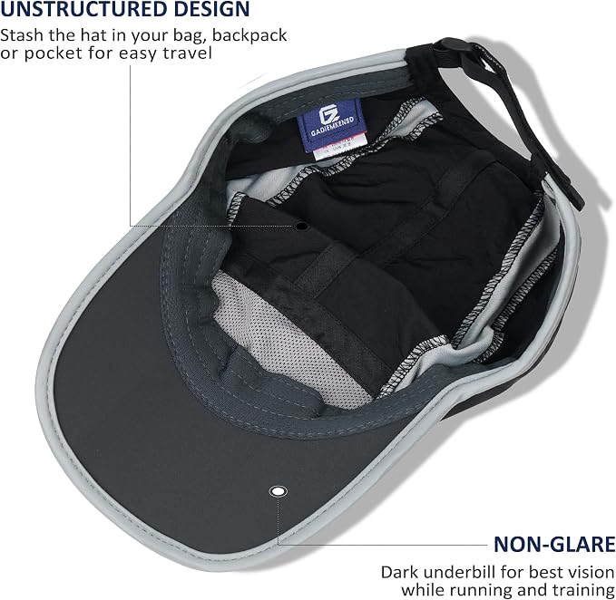 GADIEMKENSD Reflective Folding Outdoor Hat Unstructured Design UPF 50+ Sun - Image 4