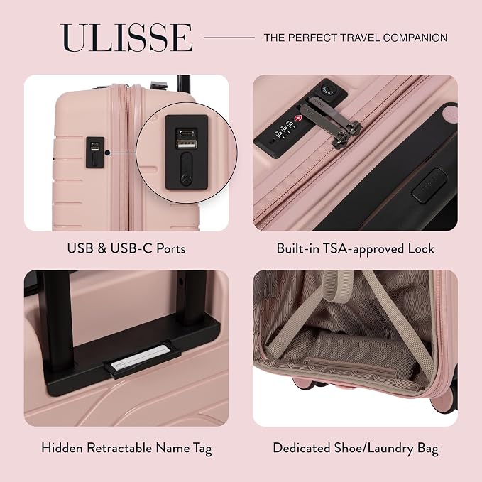 Bric's Milano By Bric's Ulisse 21" Expandable Spinner Pearl Pink One Size - Image 4