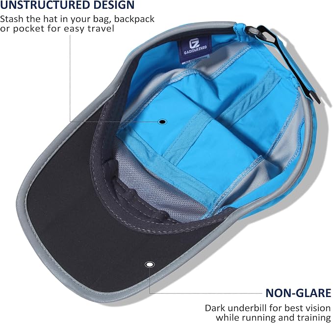 GADIEMKENSD Reflective Folding Outdoor Hat Unstructured Design UPF 50+ Sun - Image 4