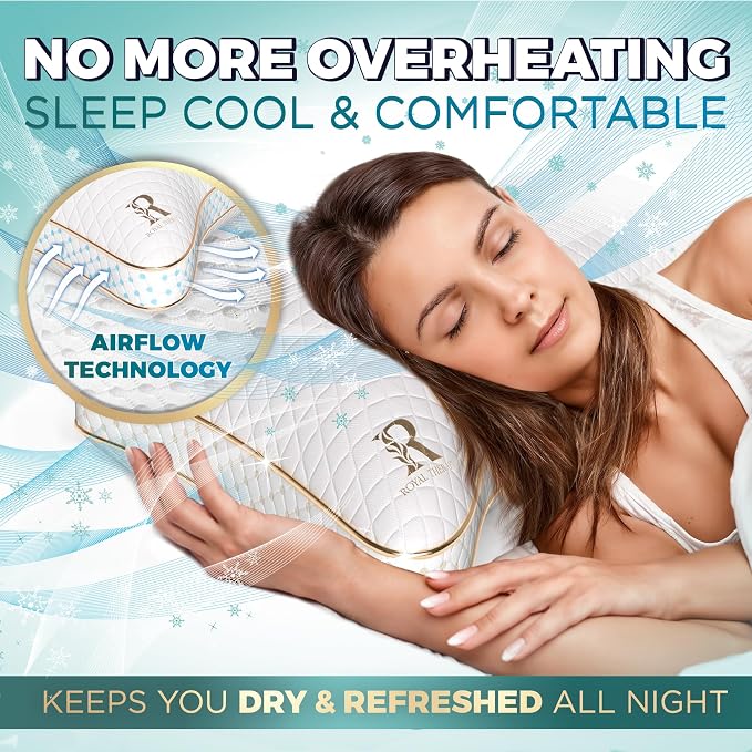 Royal Therapy Queen Memory Foam Pillows 4-Pack - Image 5