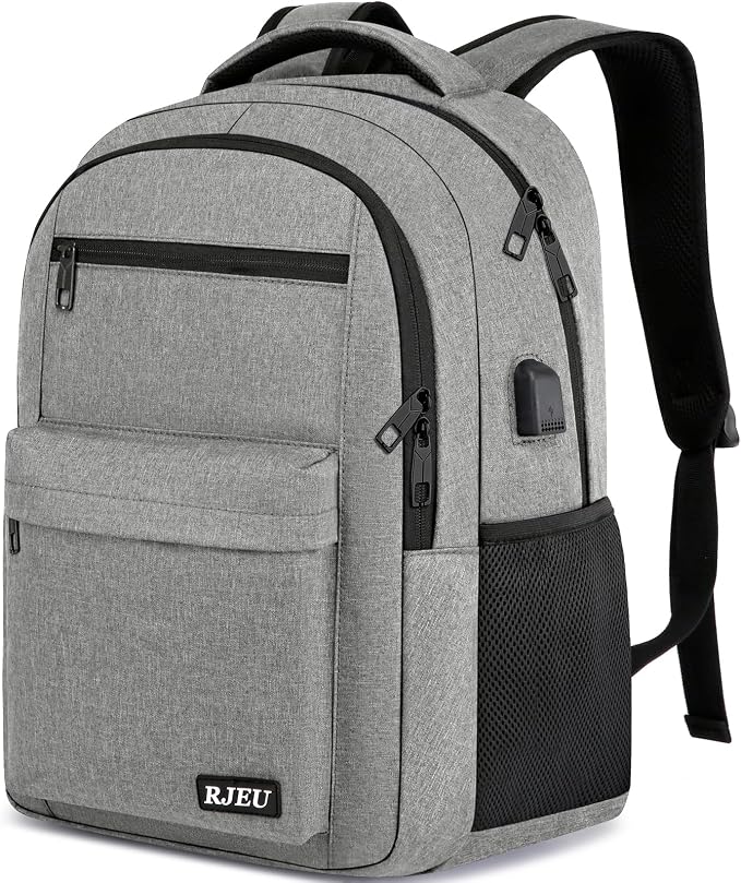 School Backpack for Teen Boys & Girls Students, 15.6 Inch Laptop Backpack by RJEUBACKPACK