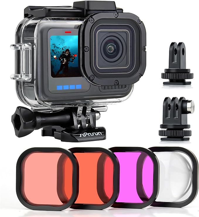 SOONSUN Waterproof Case with Dive Filters by SOONSUN