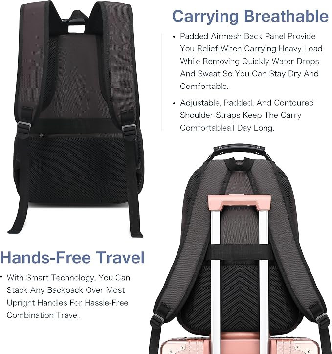 Boavan Laptop Backpack for men, 15.6 inch Laptop Bag - Image 3