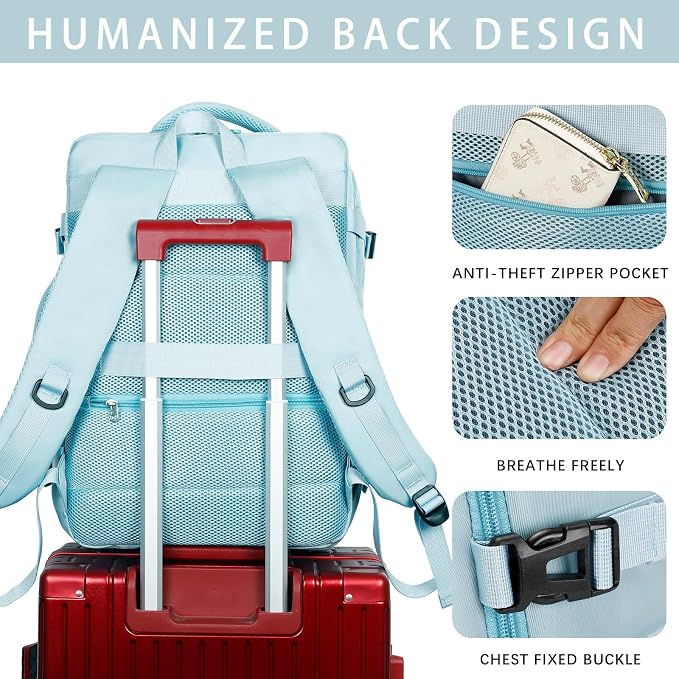 Sowaovut Travel Laptop Backpack, Extra Large High School College Backpacks - Image 6