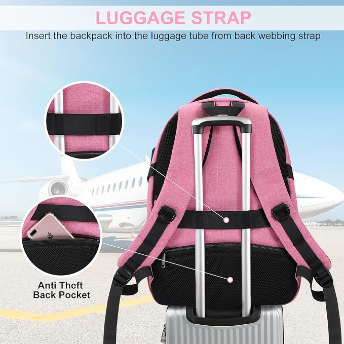 ANKUER Backpacks for Women, Backpack Fits Up 15.6 in Laptop Backpack for Travel - Image 5