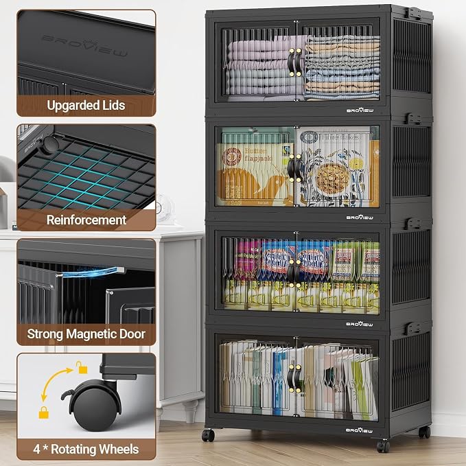 BROVIEW 480Qt Stackable Storage Bins - Image 5