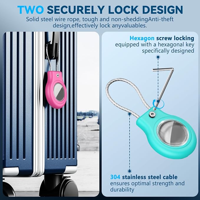 Waterproof Airtag Holder, 4 Pack Airtag Case - Image 4