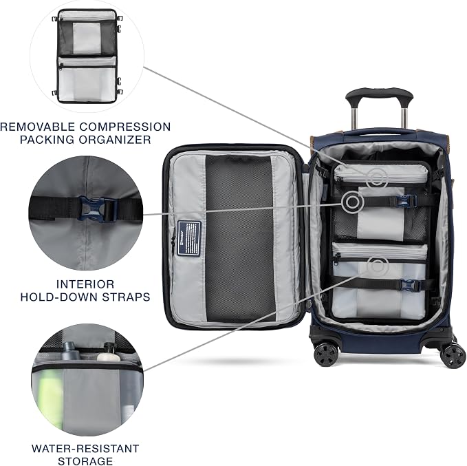 Travelpro Crew Classic Lightweight Softside Expandable Carry on Luggage - Image 7