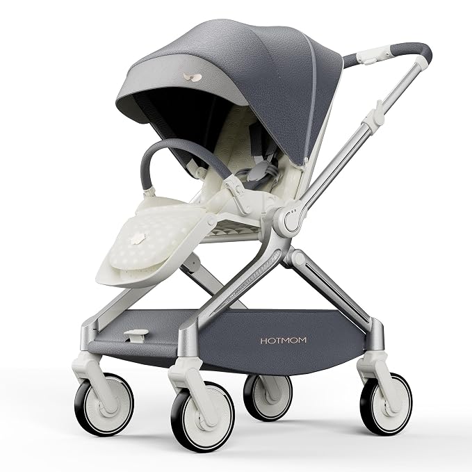 Hot Mom Baby Lightweight Stroller, Intelligent Seat Reversing，Double Brake and by HotMom