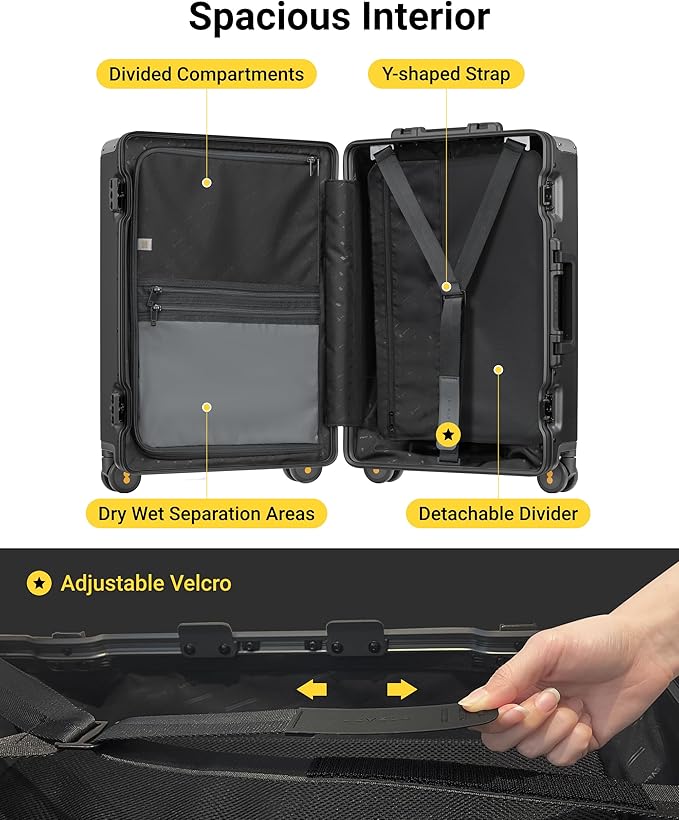 LEVEL8 Zipperless Checked Luggage - Image 5