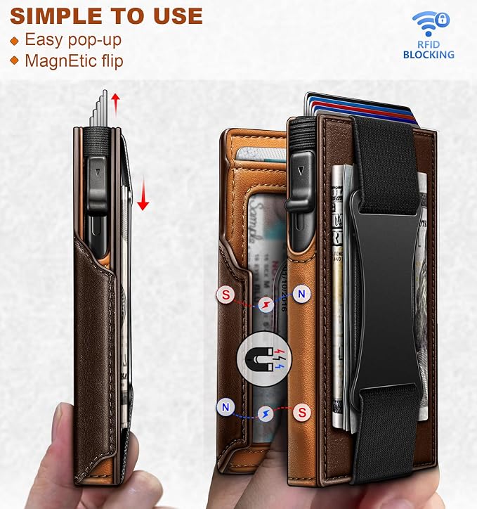 BULLIANT Men Wallet Gift Boxed, Slim Front Pocket Wallet Money Clip Card Holder - Image 3