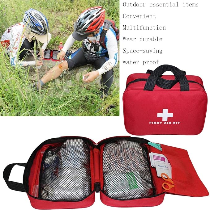AOUTACC Nylon First Aid Empty Kit, Compact Waterproof and Lightweight First Aid - Image 3