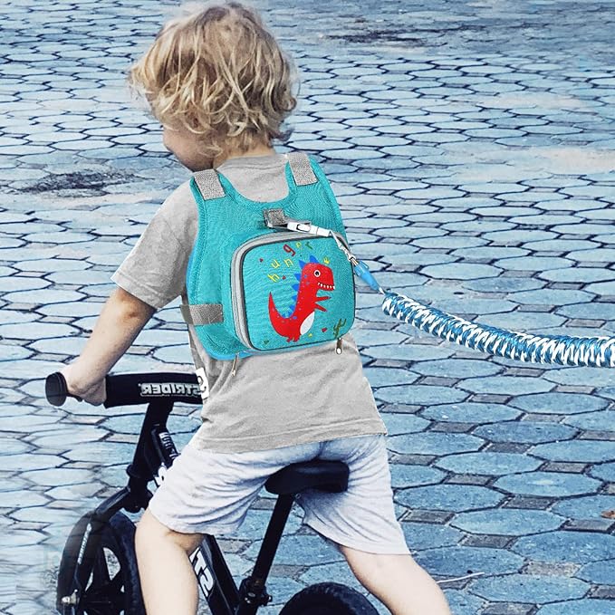 Toddler Harness Leash + Anti Lost Wrist Link, Accmor Dinosaur Baby Harnesses - Image 5