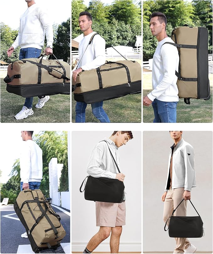 CONTAIL 32”110L Expandable 140L Rolling Duffle Bag - Image 10