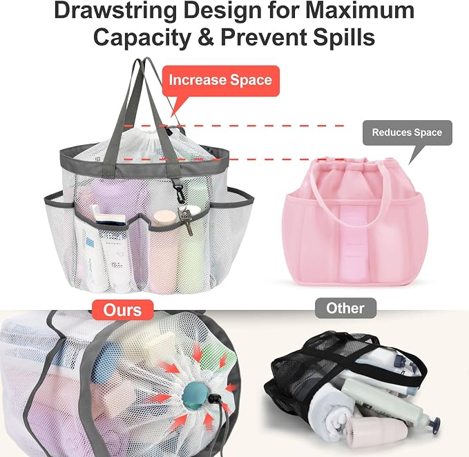 F-color Mesh Shower Caddy Portable - Image 3