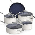 Nuwave Healthy Duralon Blue Ceramic Nonstick Coated 9pc Cookware Set, by NuWave