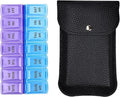 VOFOON Travel Pill Organizer 2 Times a Day, Large AM PM Pill Organizer 7 Day by VOFOON