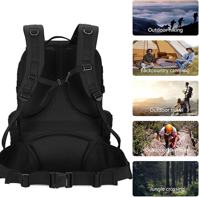 50L Military Tactical Backpack Hiking Waterproof Backpack Large Military Pack 3 - Image 6