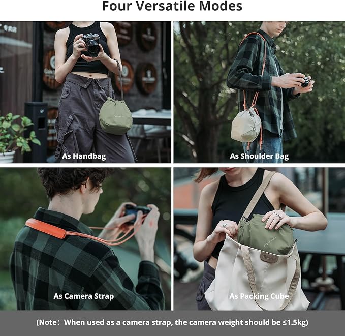 PGYTECH OneGo Drawstring Small Camera Bag, Soft Cute Camera Pouch Handbag - Image 3