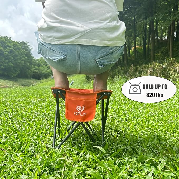 Opliy Camping Stool, Folding Small Chair Portable Camp Stool - Image 6