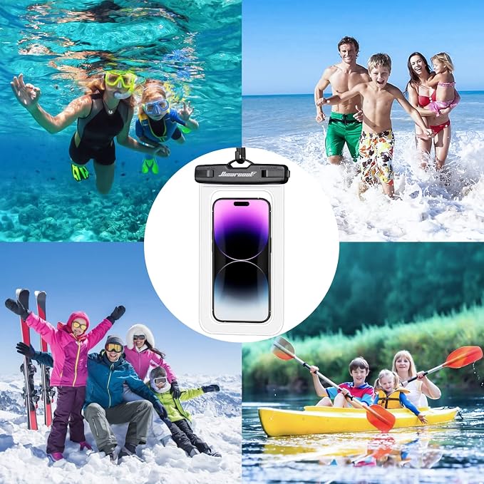 Hiearcool Waterproof Phone Pouch, Waterproof Phone Case, IPX8 Cellphone Dry Bag - Image 8