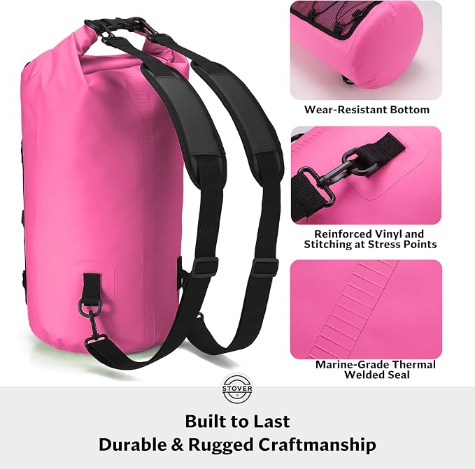STOVER 5/10/25/30/40/55L Waterproof Backpack- Floating Dry Bag - Image 4