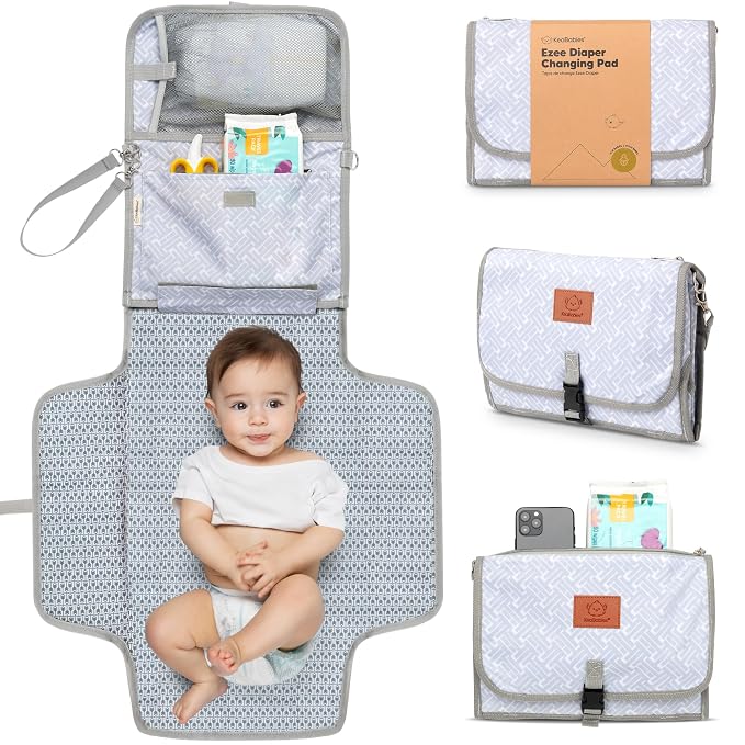 KeaBabies Portable Diaper Changing Pad by KeaBabies