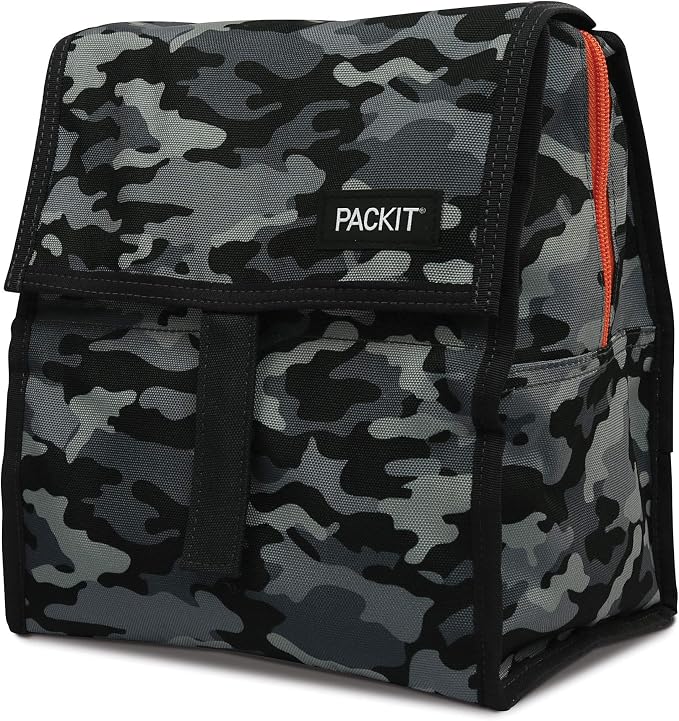 Freezable Lunch Bag, Charcoal Camo - Image 2