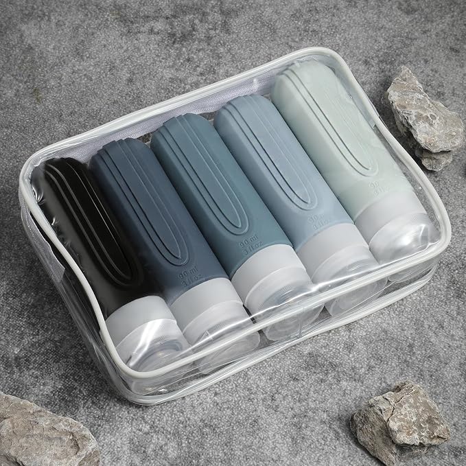 Travel Bottles for Toiletries, 5 Pack TSA Approved Travel Size Containers - Image 7