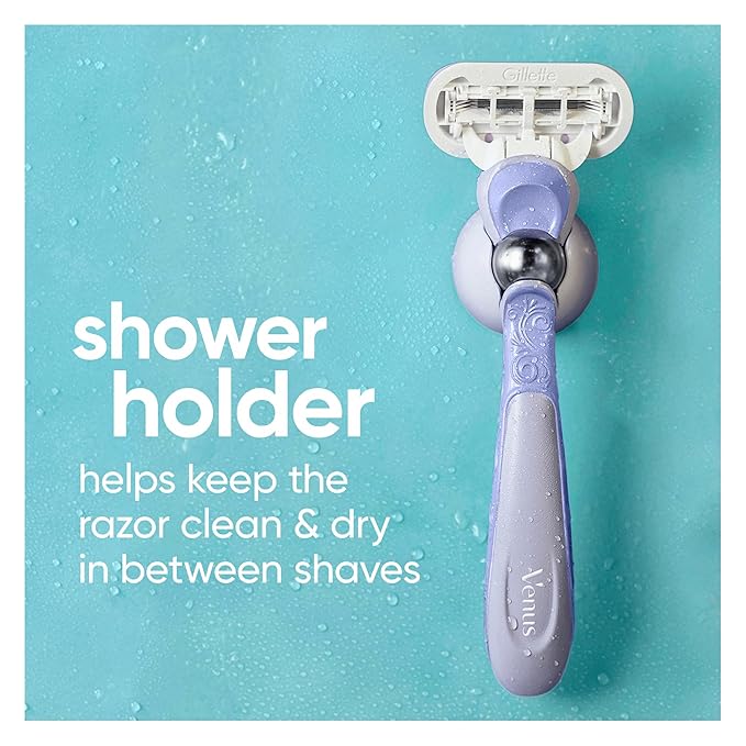 Gillette Venus Deluxe Smooth Swirl Women's Razor Handle + 2 Blade Refills - Image 6