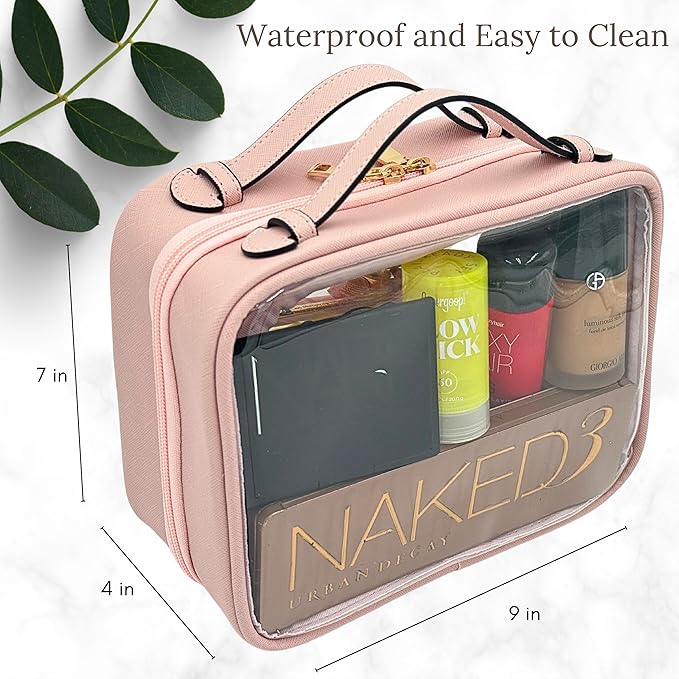 JAZD Clear Makeup Bag Toiletry Bag - Image 3