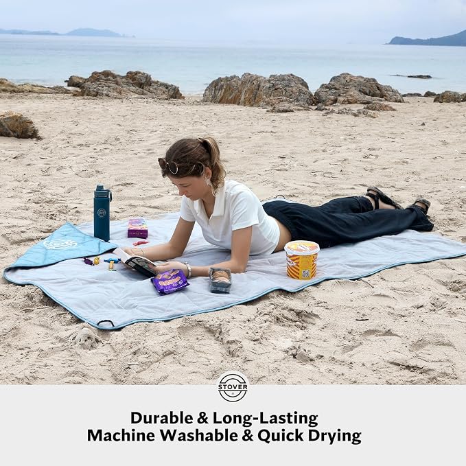 STOVER Outdoor Waterproof Fleece Travel Blanket - Image 4