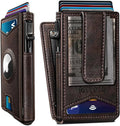 Airtag Wallet for Men, with Money Clip Gift Boxed, Slim Front Pocket Wallet by Miyozi