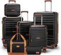 Luggage Sets with spinner wheels, PC+ABS Hard Shell Travel Luggage, Lightweight by Unknown