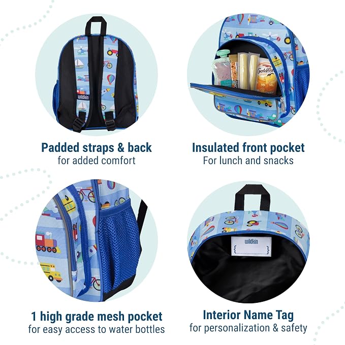 Wildkin 12-inch Kids Backpack – Padded, Adjustable - Image 3