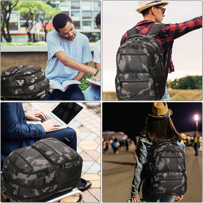BIKROD Backpack for Boys Men, School Backpack for Teens Girls, Lightweight - Image 6