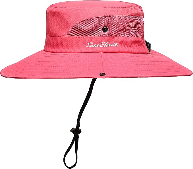 Womens Summer Sun Hat Beach Hat Wide Brim Outdoor UV Protection Hat Foldable by AEFSHAN