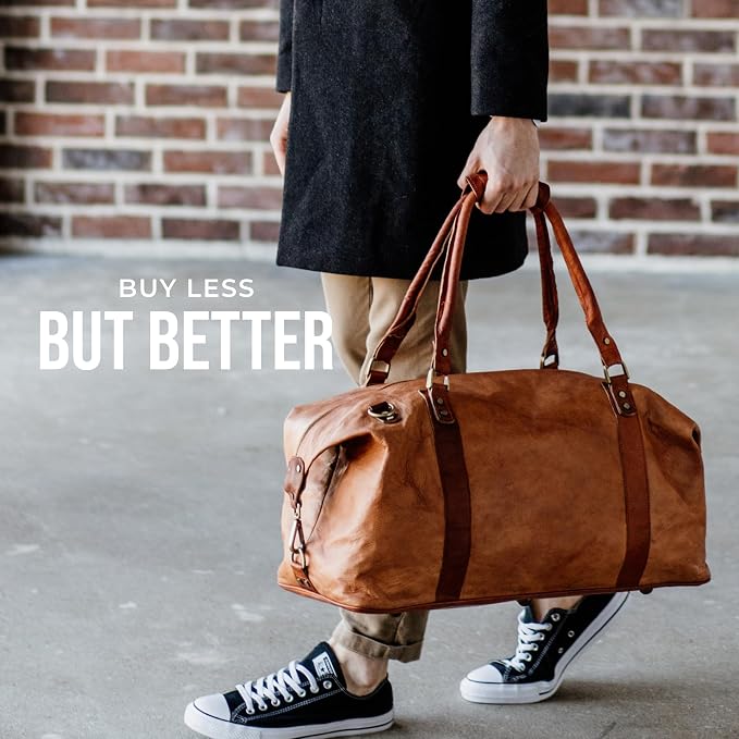 Berliner Bags Vintage Leather Duffle Bag München - Image 9