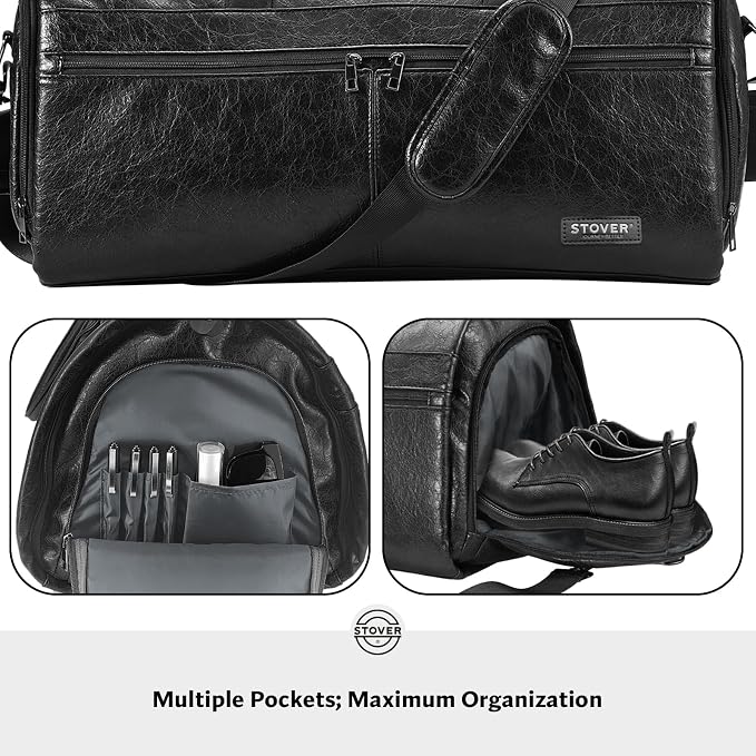 STOVER Garment Travel Duffle Bag, Large 2-in-1 Convertible Carry-on Luggage - Image 5