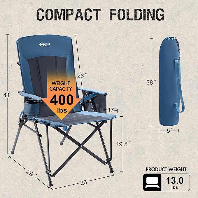 Portal Camping Chair with Lumbar Support - Image 3