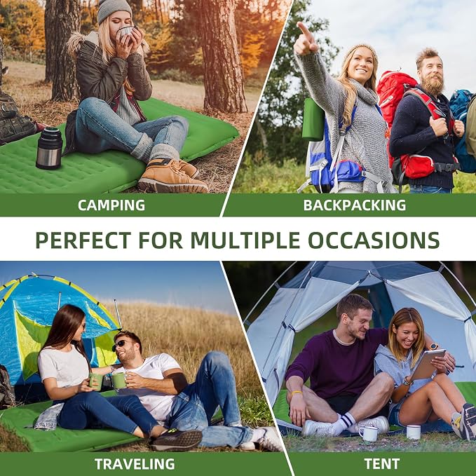 Camping Sleeping Pad, Extra Thick 5 Inch Camping Mat - Image 6